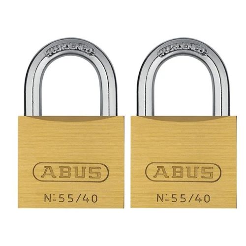 55/40 40mm Brass Padlocks Twin