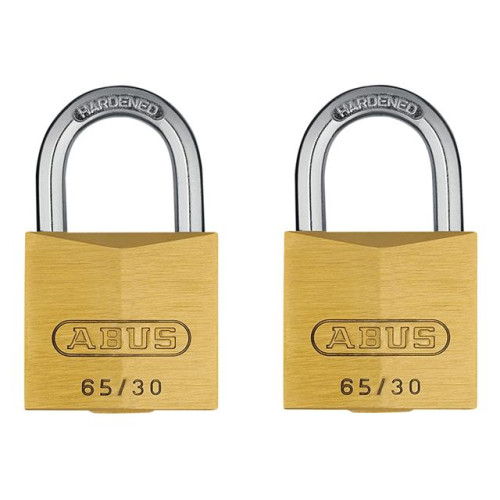 65/30 30mm Brass Padlock Twin Carded