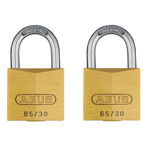 65/30 30mm Brass Padlock Twin Carded