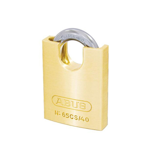 65/40CS 40mm Brass Padlock Close Shackle Carded