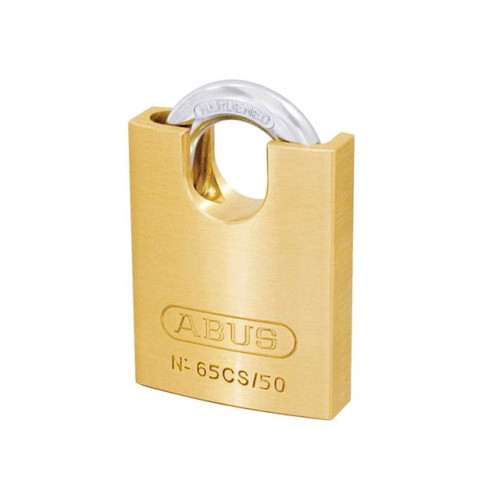65/50CS 50mm Brass Padlock Close Shackle Carded
