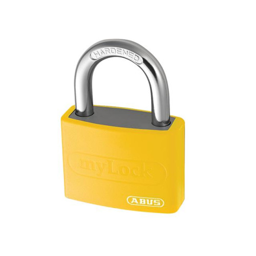 T65AL/40 40mm My Lock Aluminium Padlock Yellow Body 50032
