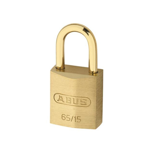 65MB/15 15mm Brass Padlock & Shackle Keyed 6151