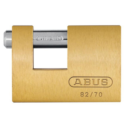 82/70 70mm Monoblock Brass Shutter Padlock Keyed 8514