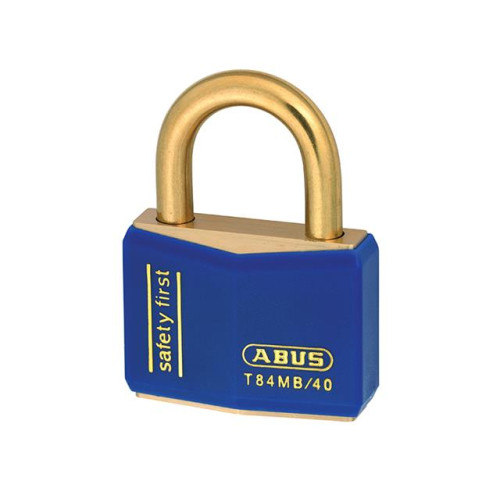 T84MB/40 40mm Blue Safety First Rustproof Padlock Keyed 8406