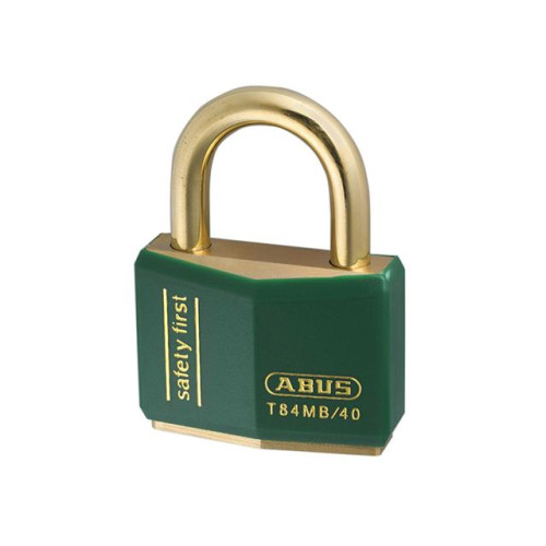 T84MB/40 40mm Green Safety First Rustproof Padlock Keyed 8403