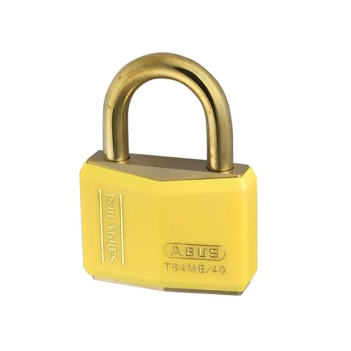 T84MB/40 40mm Yellow Safety First Rustproof Padlock Keyed 8402