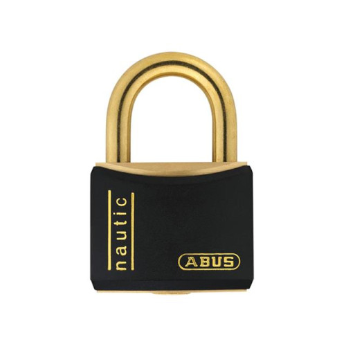 T84MB/40 40mm Black Nautic Rustproof Padlock Black Keyed 8401