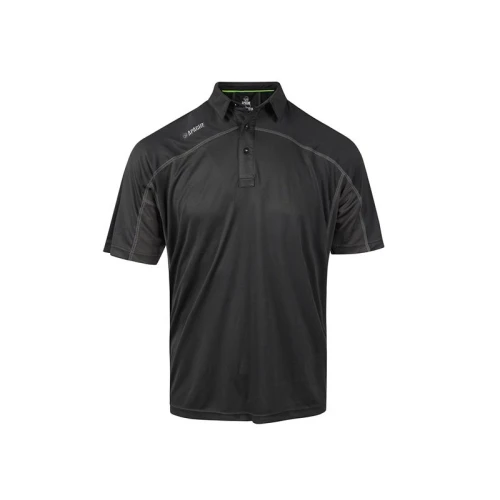 Apache Langley Black Performance Polo Shirt - L (41/43in)