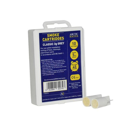 Arctic Hayes Smoke Cartridges Classic 3g Grey (Pack 10)