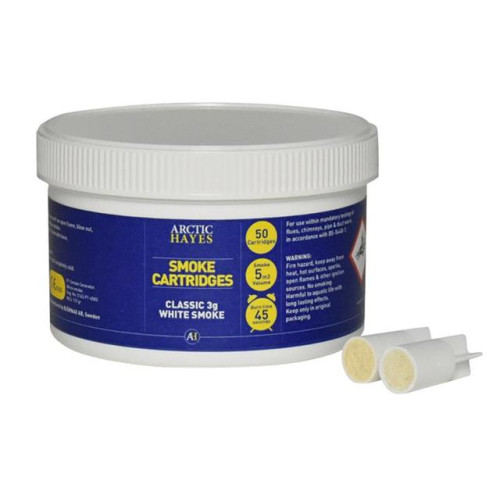 Arctic Hayes Smoke Cartridges Classic 3g White (Tub 50)