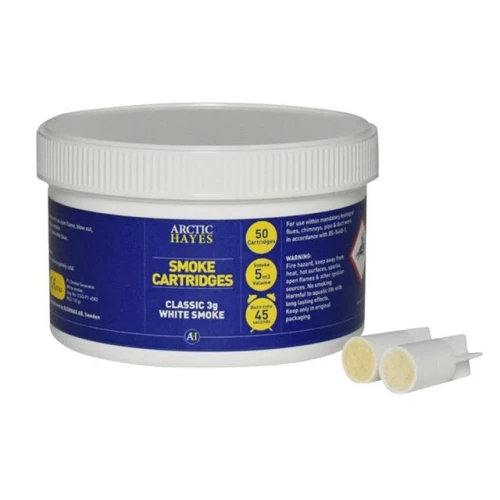 Arctic Hayes Smoke Cartridges Classic 3g White (Tub 50)