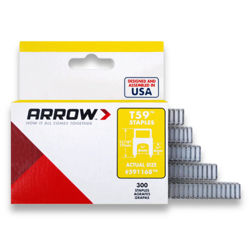 Insulated Staples (300) 6x6mm - Clear