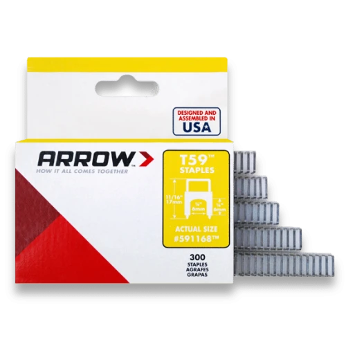 Insulated Staples (300) 6x6mm - Clear