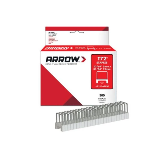 T72 Insulated Staples Box 300 5mm X 12mm