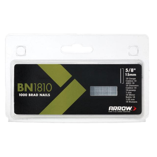 BN1810 Brad Nails Pack 500 15mm