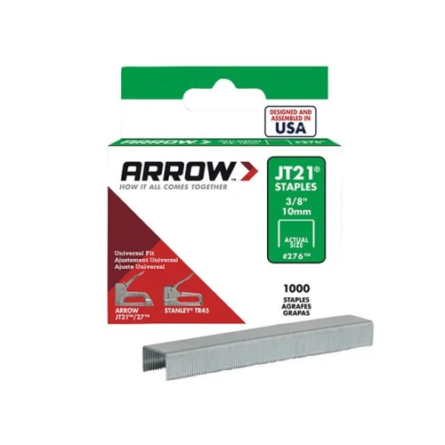Staples for JT21 T27 Box 1000 10mm 3/8in