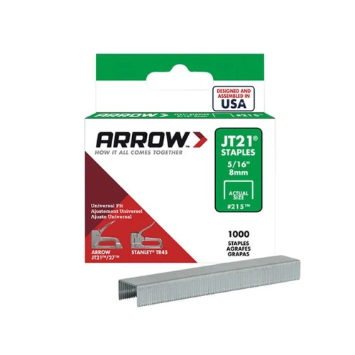 Staples for JT21 Box 5000 8mm - 5/16in