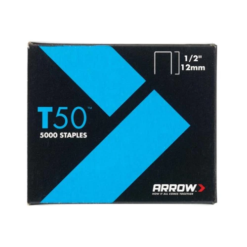 T50 Staples Box 5000 12mm - 1/2in