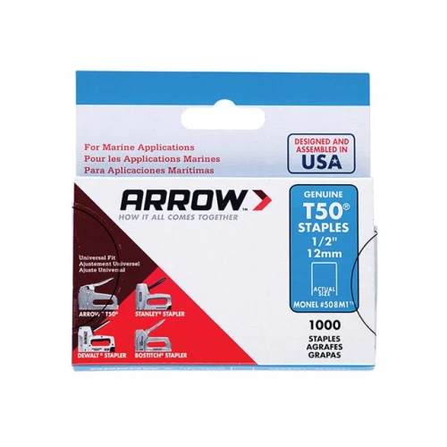 T50M 505m Monel staples (1000) 8mm - 5/16in