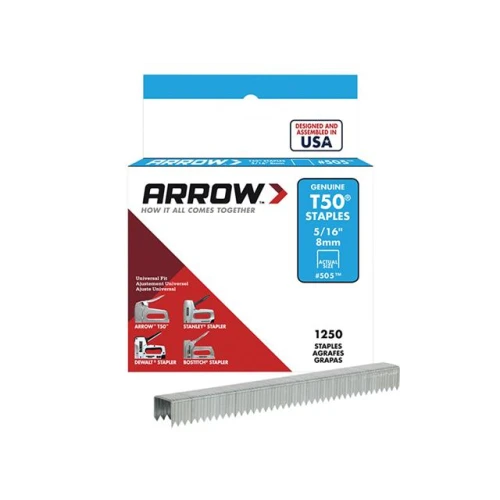 T50 Staples Box 1250 8mm - 5/16 inch