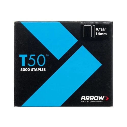 T50 Staples Box 5000 14mm - 9/16in
