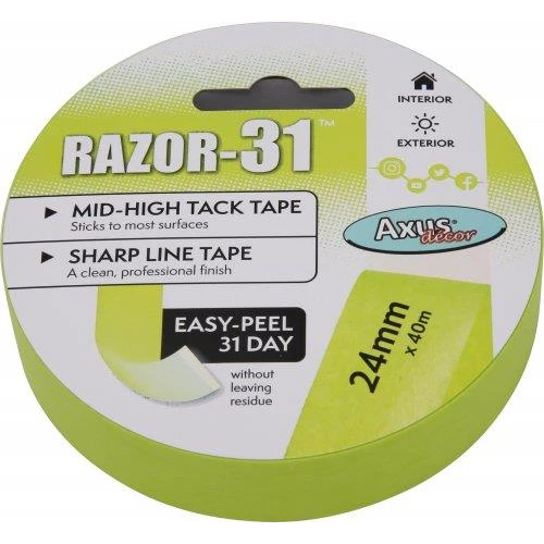 Axus Razor 31 Sharp Line Tape - 40m Roll 48mm - 2"
