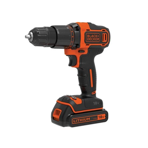 Black & Decker BCD700S1K 2 Gear Hammer Drill 18V 1 x 1.5Ah Li-ion