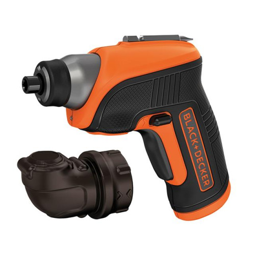 Black & Decker CS3652LC Cordless Screwdriver & Right Angle Attachment 3.6 Volt Li-Ion