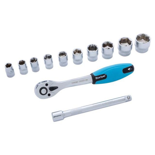 Blue Spot Tools Socket Set 11 Piece 3/8 In Drive