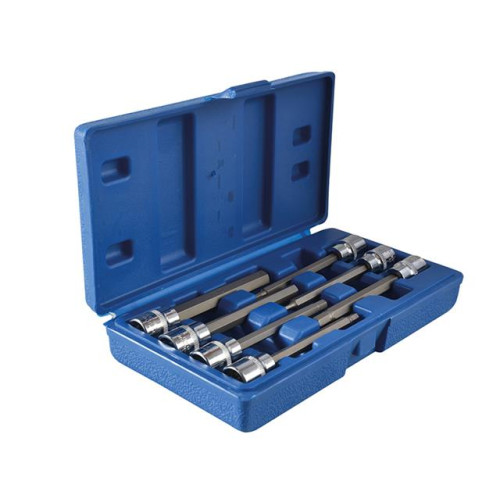 Blue Spot Tools Extra Long 3/8in Square Drive Hex Bit Sockets 7Piece
