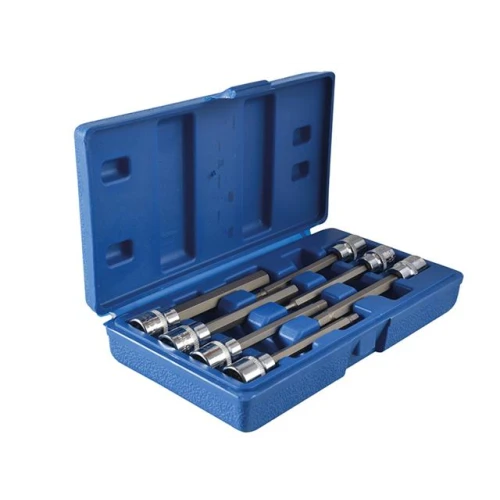Blue Spot Tools Extra Long 3/8in Square Drive Hex Bit Sockets 7Piece