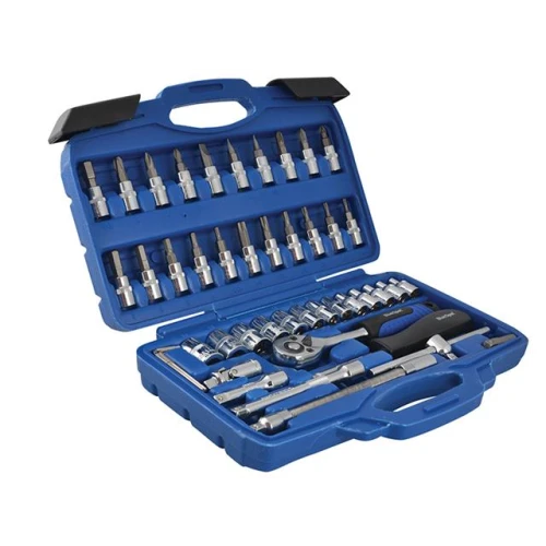 Blue Spot Tools 1/4in Square Drive Socket & Bit Set 46 Piece