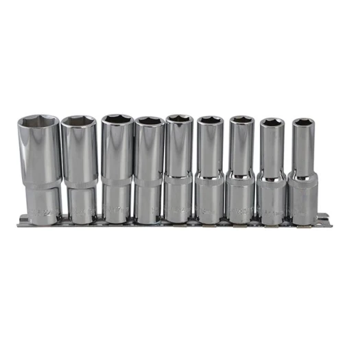 Blue Spot Tools Deep Socket Set of 9 Metric 1/2in Square Drive