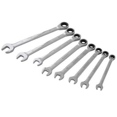 Blue Spot Tools Ratchet Spanner Set 8-19mm 8 Piece