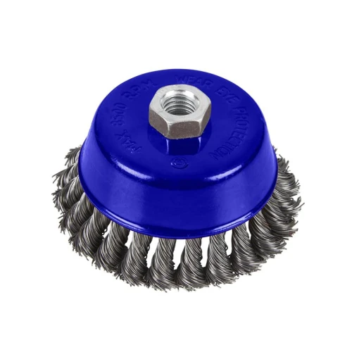 Bluespot Twist Knot Cup Brush 100mm M14 X 2