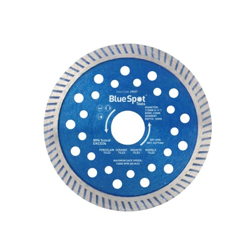 Bluespot Turbo Cutting Disc 115 x 22mm