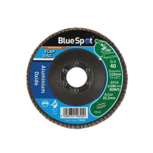 Blue Spot Tools Sanding Flap Disc 115mm 40 Grit