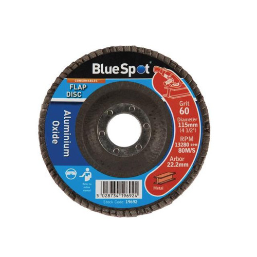 Blue Spot Tools Sanding Flap Disc 115mm 60 Grit