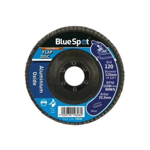 Blue Spot Tools Sanding Flap Disc 115mm 120 Grit