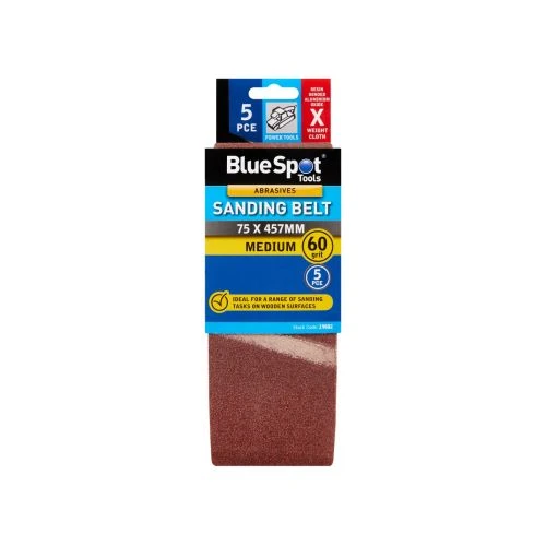 Bluespot Tools 75mm x 457mm Sanding Belt 60 Grit