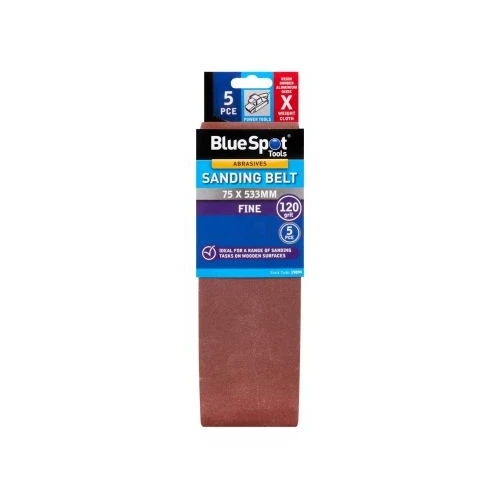 Bluespot Tools 75mm x 533mm Sanding Belt 120 Grit