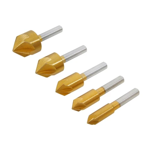 Bluespot HSS Titanium Countersink Bit Set, 5 Piece