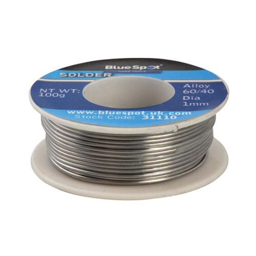 Blue Spot Tools Flux Covered Solder 100g 60/40