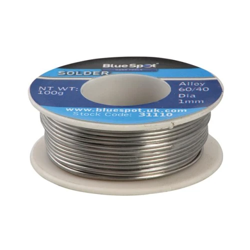 Blue Spot Tools Flux Covered Solder 100g 60/40