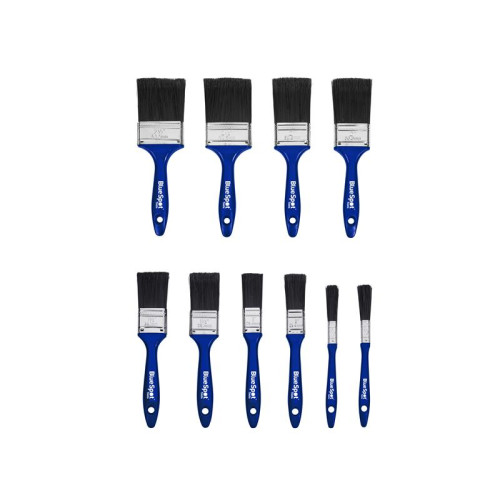 Bluespot Synthetic Workshop Paint Brush Set, 10 Piece
