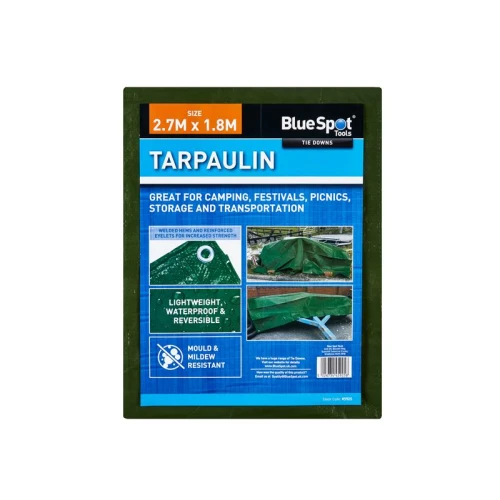 Bluespot Green Tarpaulin 2.7 x 1.8m