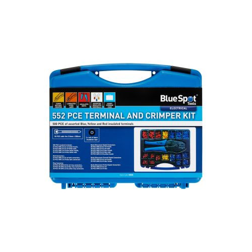 Bluespot Tools 552 Piece Terminal and Crimper Kit