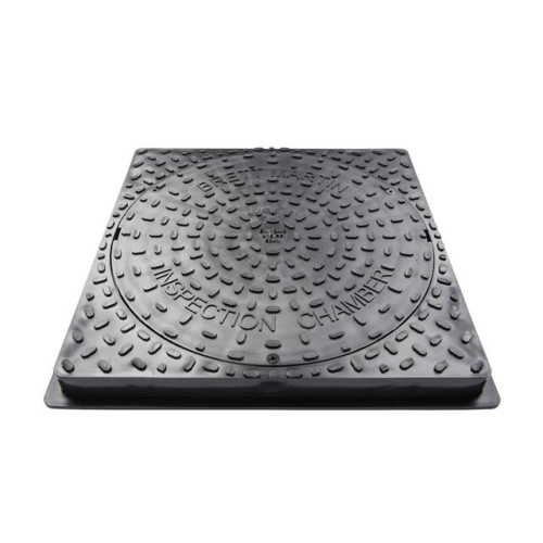 450MM DIA. SECURED SQUARE PLASTIC COVER FOR DRIVEWAYS 35kN