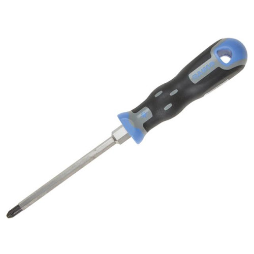 Bahco Tekno+ Pozidriv Screwdriver 2.pt x 125mm Hex Shank